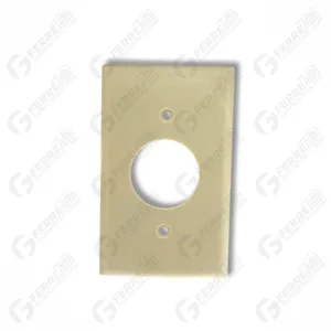 Tapa PVC para Toma Redonda Marfil
