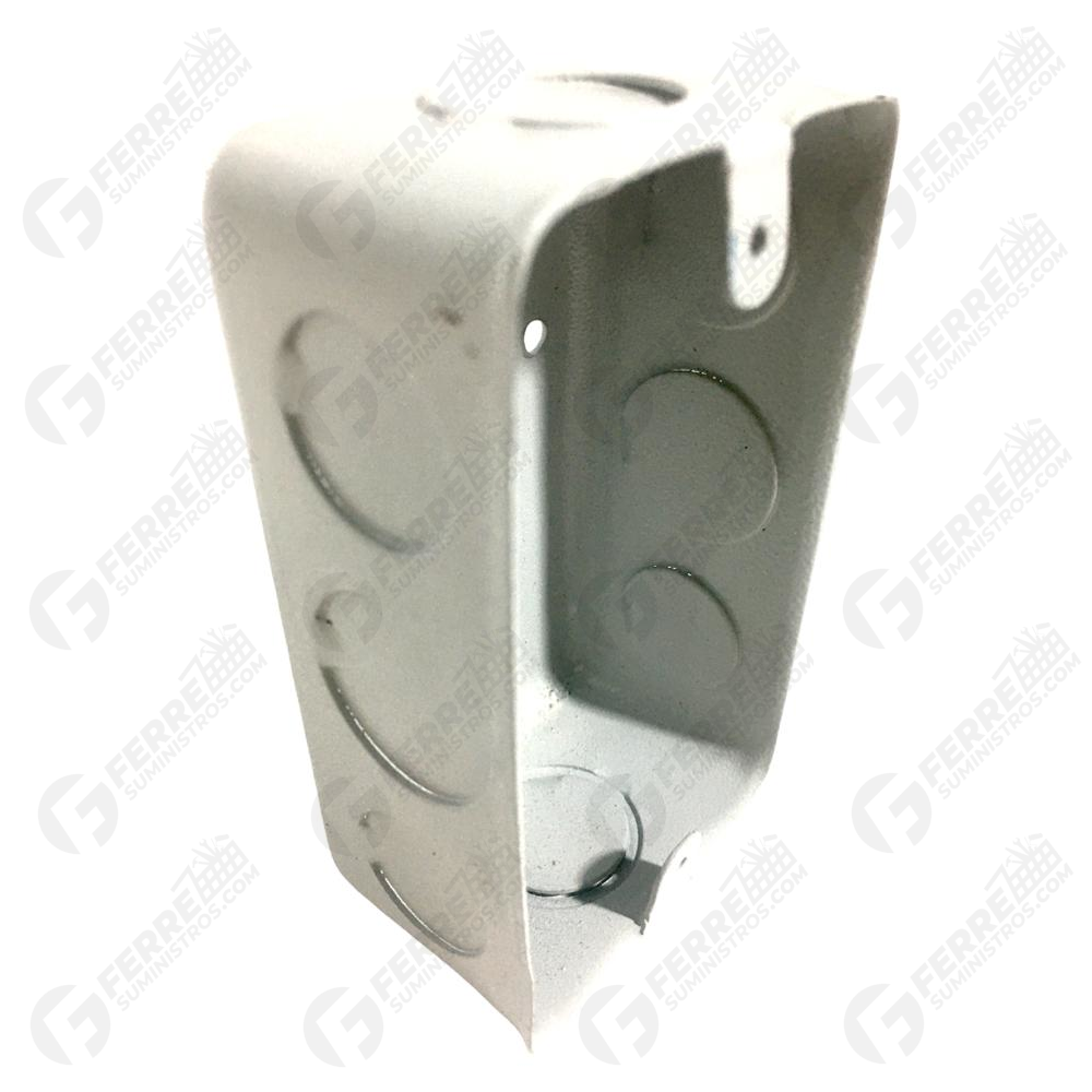 Cajetín Metálico Combinado 4" x 2" Alfa