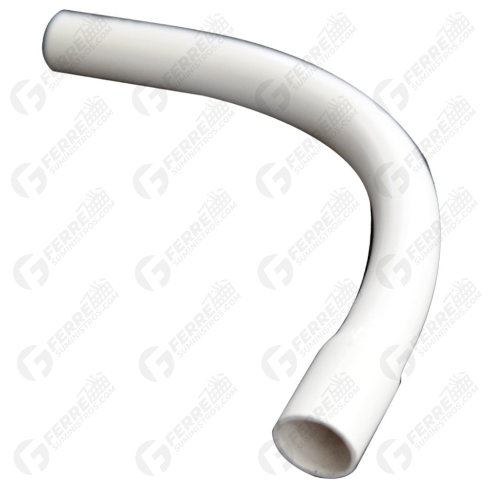 Curva PVC para Electricidad Blanca