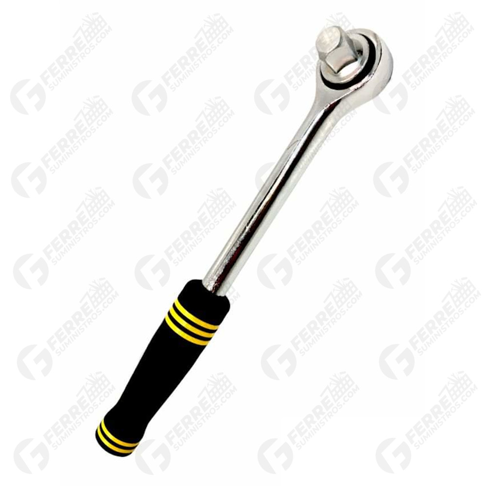 Ratchet Americano con Mango de Goma Cuadrante 1/2"