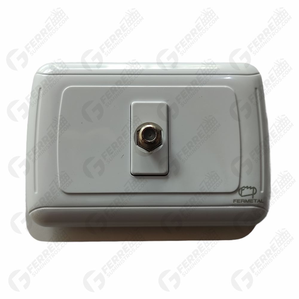 Toma TV Coaxial FERMETAL