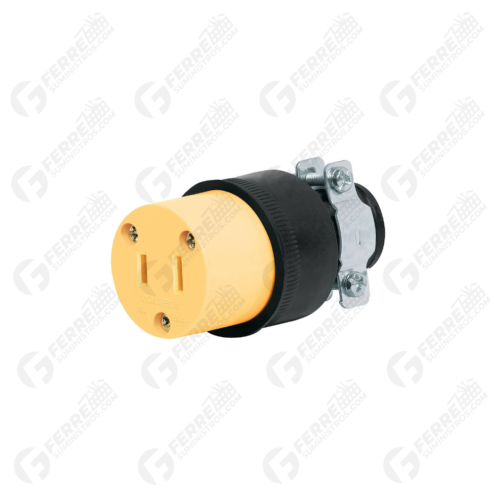 Toma de Goma sin Tierra VOLTECH