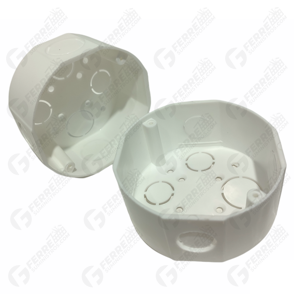 Cajetín Octogonal Plástico Combinado