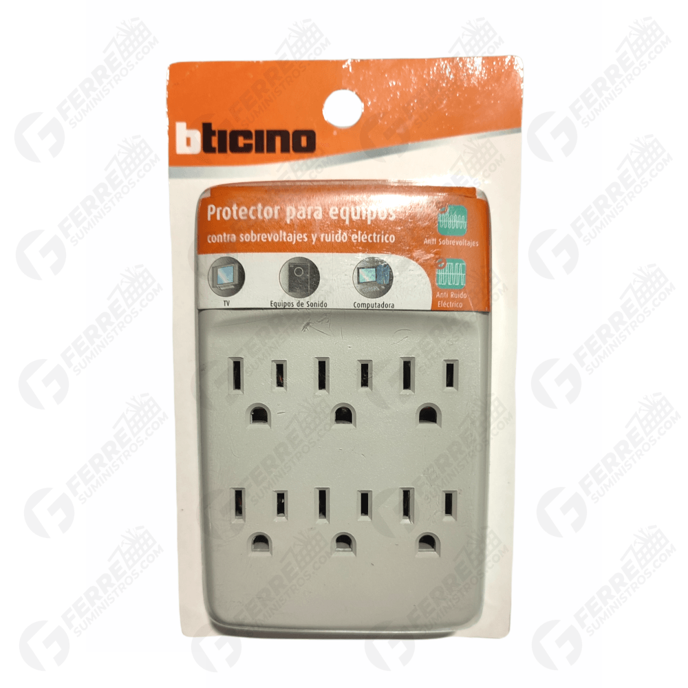 Multitoma Protector de Equipos 15A 120v Bticino