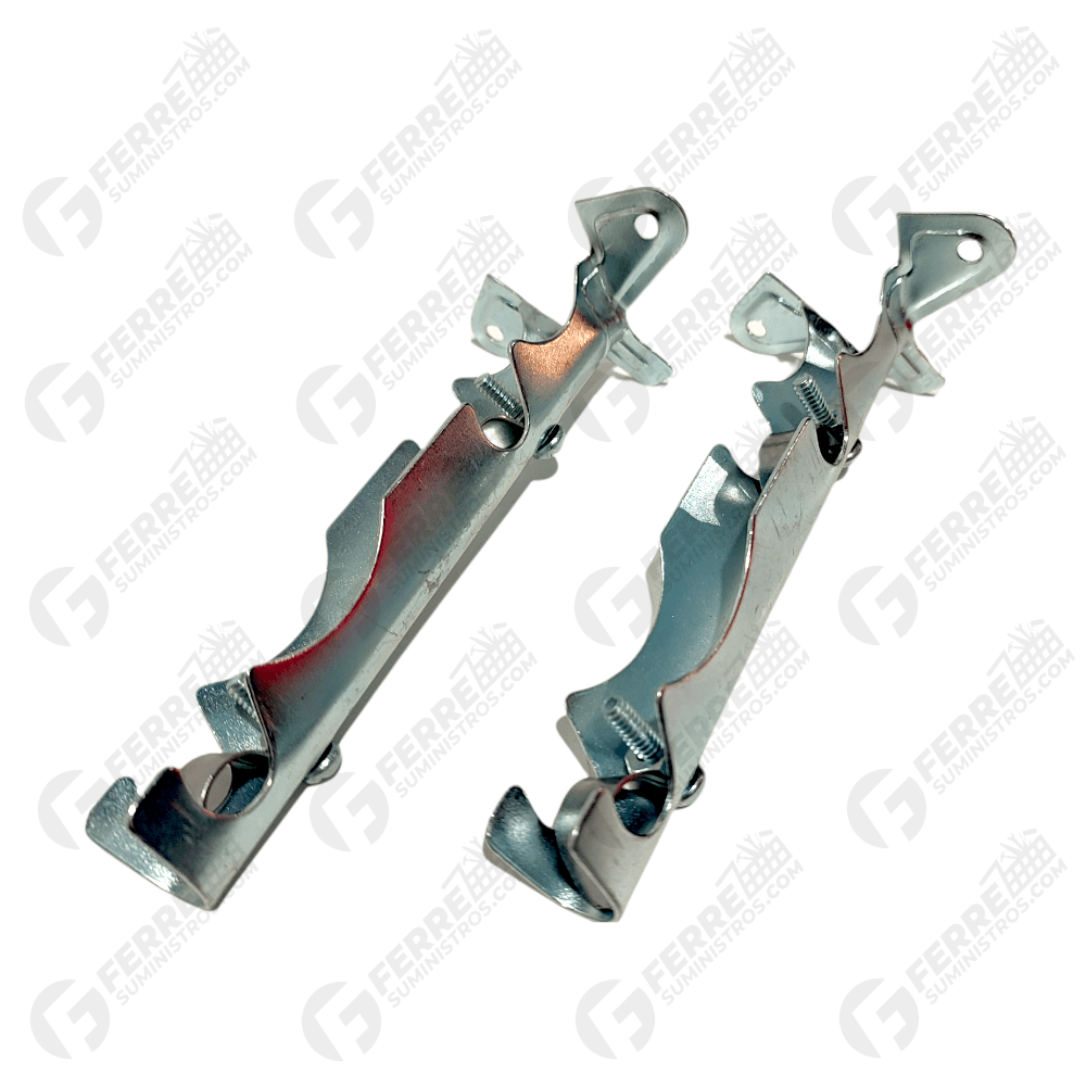 Soporte Cortinero Tipo Español Doble 1/2" en Aluminio