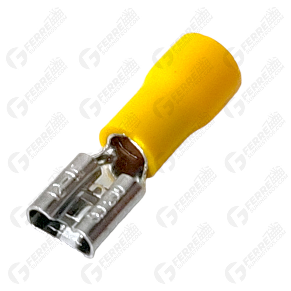 Terminal Amarillo Plano Hembra