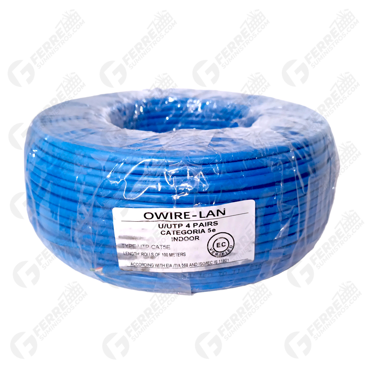 Cable UTP para Redes Cat.5e 70% Cobre