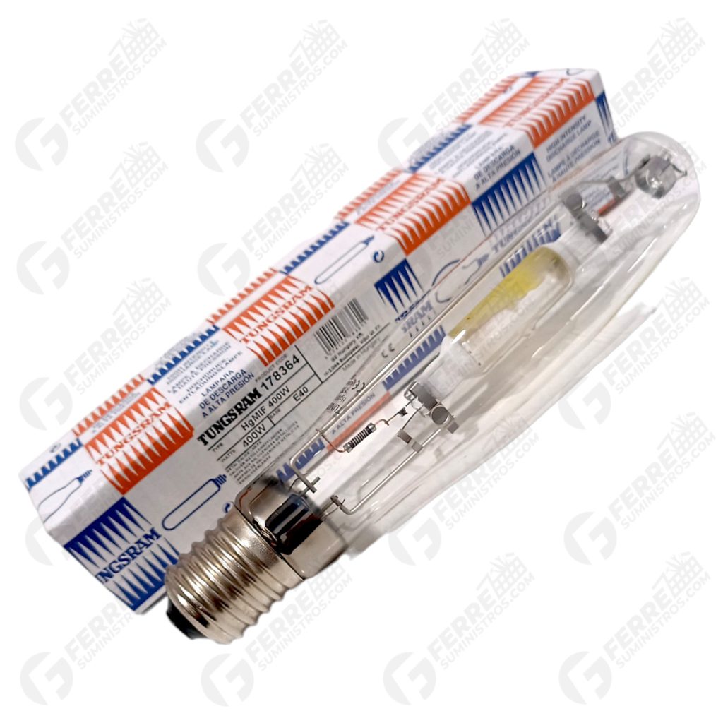 Ampoule Tungsram 400W MBF/N E40 – Vapeur De Mercure – Neuf Vieux Stock (NOS) 220V