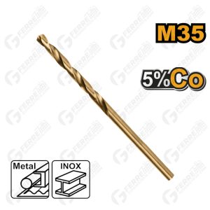 Mecha Broca de Acero Rápido HSS 5% Cobalto 3/32" INGCO