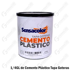 Cemento Plástico Tapa Goteras en 1/4GL SENSACOLOR