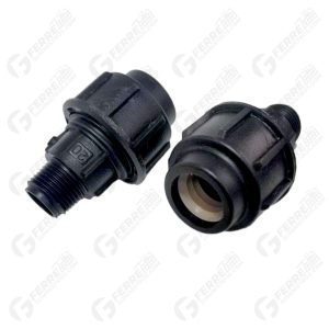 Adaptador Macho para Riego 20mm con Salida a 1/2"