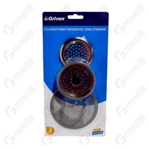 Colador para Desagüe de Fregadero 3 Piezas GRIVEN