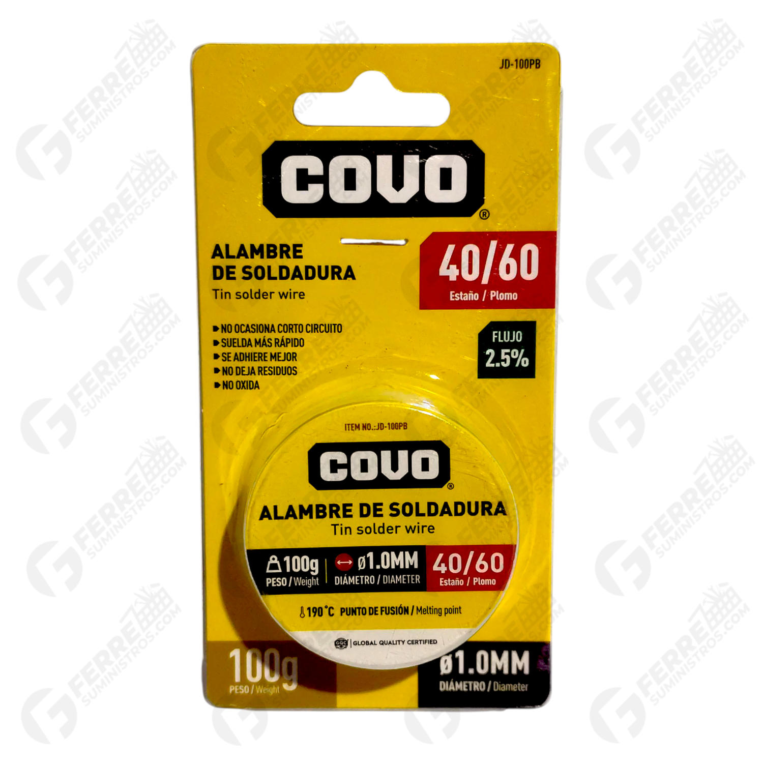 Estaño para Soldar 40/60 1mm COVO