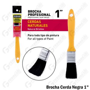 Brocha Cerda Negra 1" COVO
