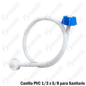 Canilla / Manguera Plástica para Sanitario 1/2″ x 5/8″ x 40cm PCP