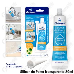 Silicon de Pomo Fungicida Transparente 80ml GRIVEN
