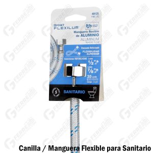 Canilla / Manguera Flexible para Sanitario 7/8 x 1/2 x 35cm FOSET