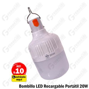 Bombillo LED Recargable Portátil 20W GDESEO