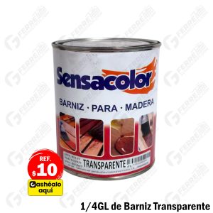 Barniz Transparente en 1/4GL SENSACOLOR