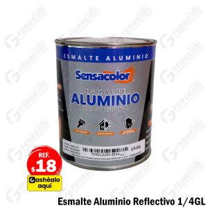 Esmalte Aluminio Reflectivo en 1/4GL SENSACOLOR