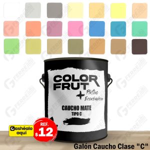Pintura de Caucho Clase "C" en Galón COLOR FRUT