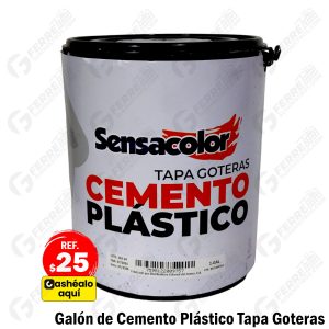 Cemento Plástico Tapa Goteras en Galón SENSACOLOR