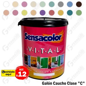 Pintura de Caucho Clase C en Galón VITAL SENSACOLOR