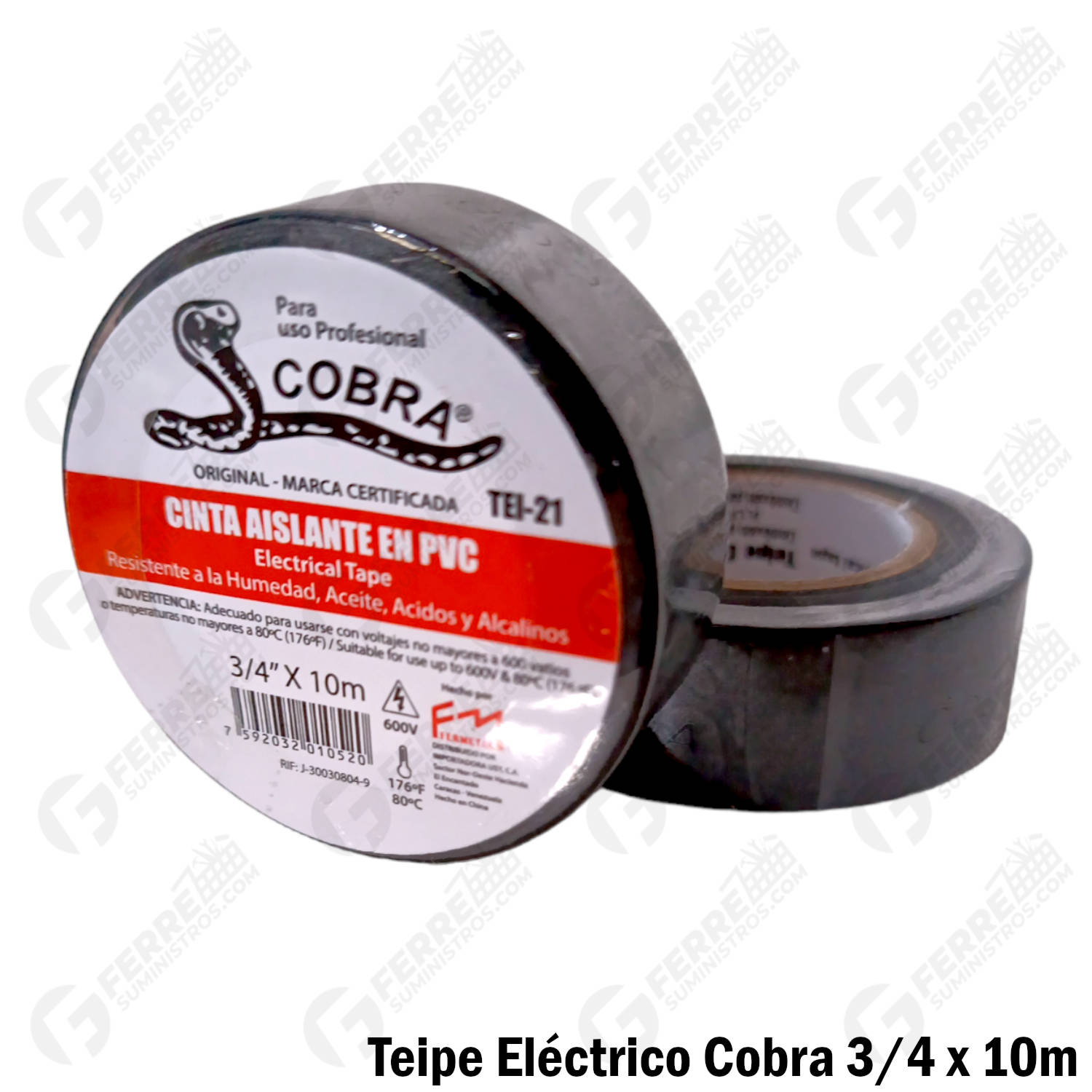 Teipe Eléctrico 3/4 x 10m Mini COBRA