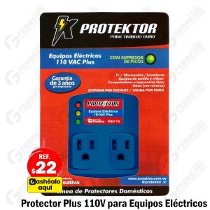 Protector Eléctrico para Equipos 110V Plus ICREATIVA - Modelo PEEP-110