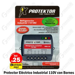 Protector Eléctrico para Refrigeración Industrial 110V con Bornes ICREATIVA - Modelo PAR-110