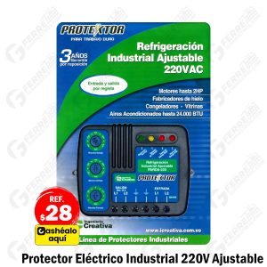 Protector Eléctrico para Refrigeración Industrial 220V Ajustable ICREATIVA - Modelo PARDA-220