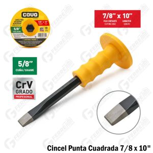 Cincel Punta Cuadrada 5/8 x 10" COVO