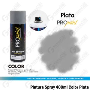 Pintura Spray Color Plata 400ml PROPAINT