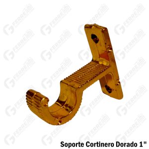 Soporte Cortinero Dorado 1"