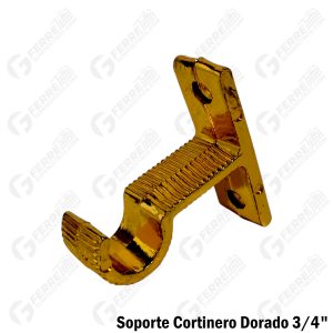 Soporte Cortinero Dorado 3/4"