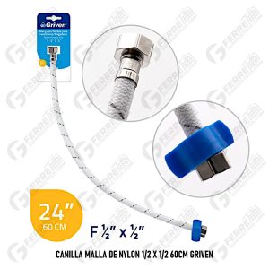 Canilla Malla de Nylon 1/2 X 1/2 60cm GRIVEN