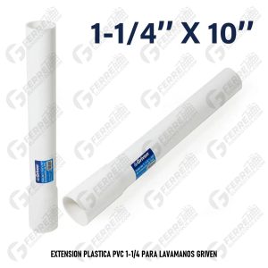 Extension Plastica PVC 1-1/4 para Lavamanos GRIVEN