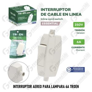 Interruptor Aereo Para Lampara 6A TROEN
