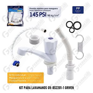 Kit para Lavamanos GV-BS2201-1 GRIVEN