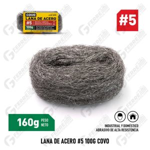 Lana de Acero #5 100g COVO