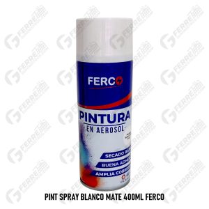 Pintura Spray Blanco Mate 400ml FERCO