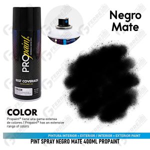 Pint Spray Negro Mate 400ml Propaint
