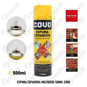 Espuma Expansiva Multiusos 500ml Sella Peg Aisla Rellena COVO