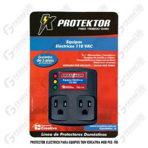 Protector Eléctrico para Equipos 110V ICREATIVA Mod PEE-110