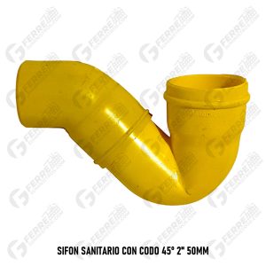Sifón Sanitario con Codo 45º 2" 50mm