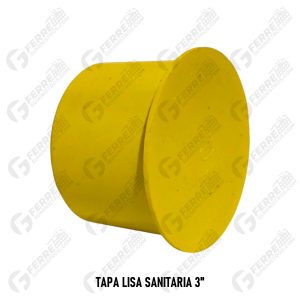 Tapa Lisa Sanitaria 3"