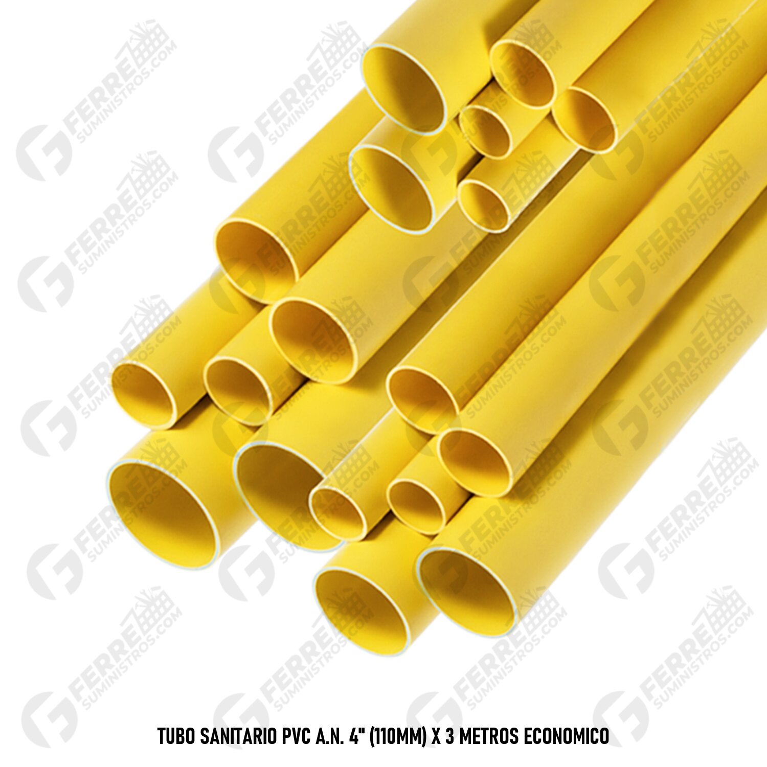 Tubo Sanitario PVC A.N. 4" (110mm) x 3 Metros Económico