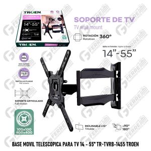 Base Movil Telescopica para Tv 14 - 55" TR-TVRB-1455 TROEN