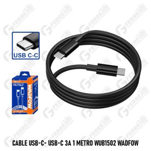 Cable USB-C- USB-C 3A 1 Metro WUB1502 WADFOW
