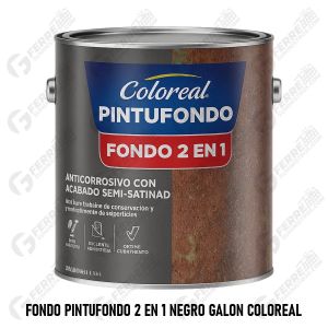 Fondo Pintufondo 2 en 1 Negro Galon COLOREAL